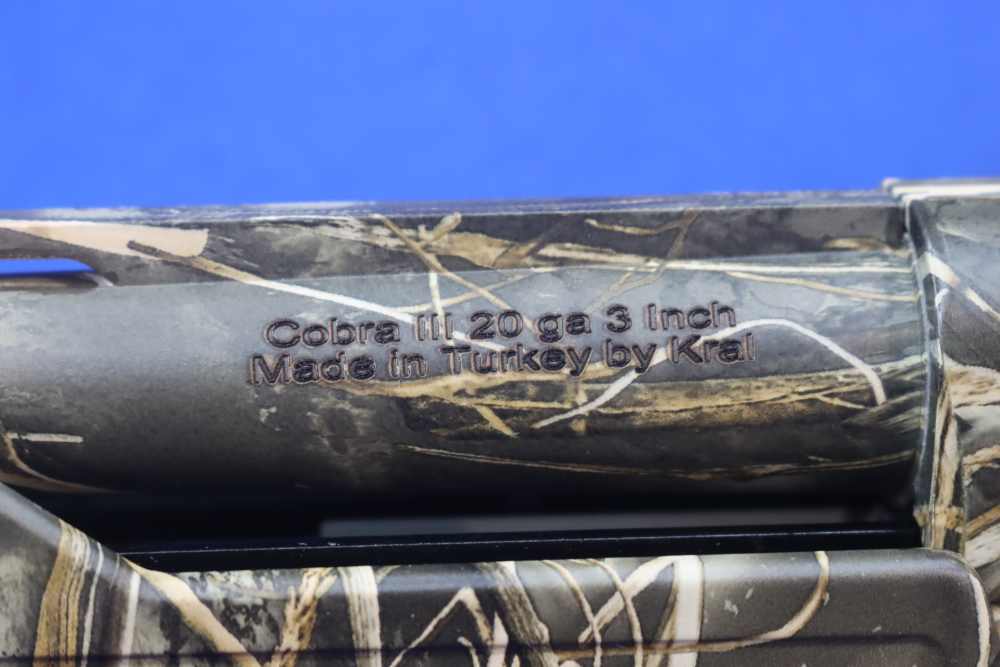 TriStar Model Cobra III Max-7 Field Shotgun 20GA 26" Pump Action Camo NEW -img-27