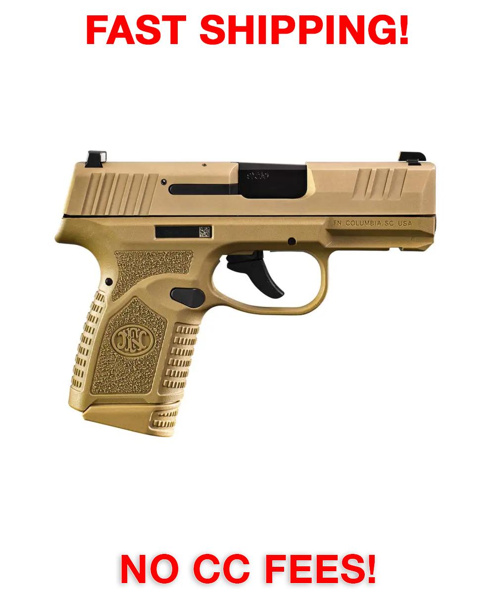 FN Reflex 9mm Pistol NMS FDE 3.3in 1 11rd 15rd 66-101409-img-0