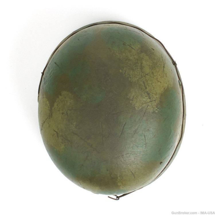 German WWII 6th Fallschirmjäger Regiment in Normandy Paratrooper M38 Helmet-img-4