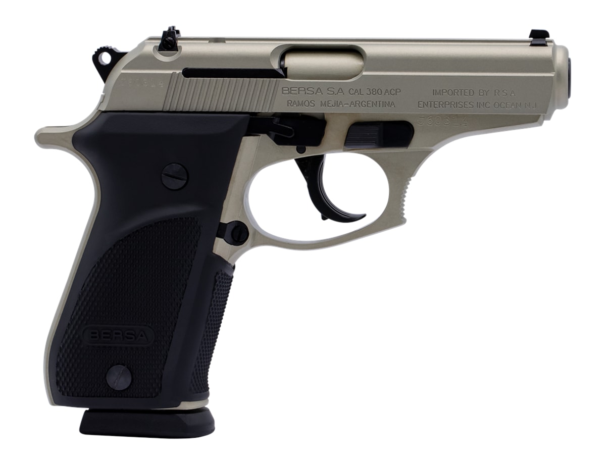Bersa THUN380PNKL15 Thunder Plus Sub-Compact 380 ACP 15+1, 3.50in Nickel St-img-0