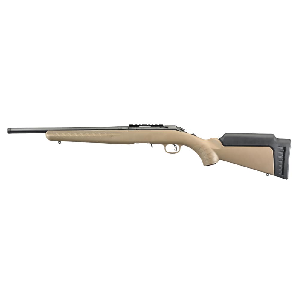 Ruger American Rimfire Bolt-Action Rifle, 22LR 16" 10rd Blued/FDE NIB 08358-img-3