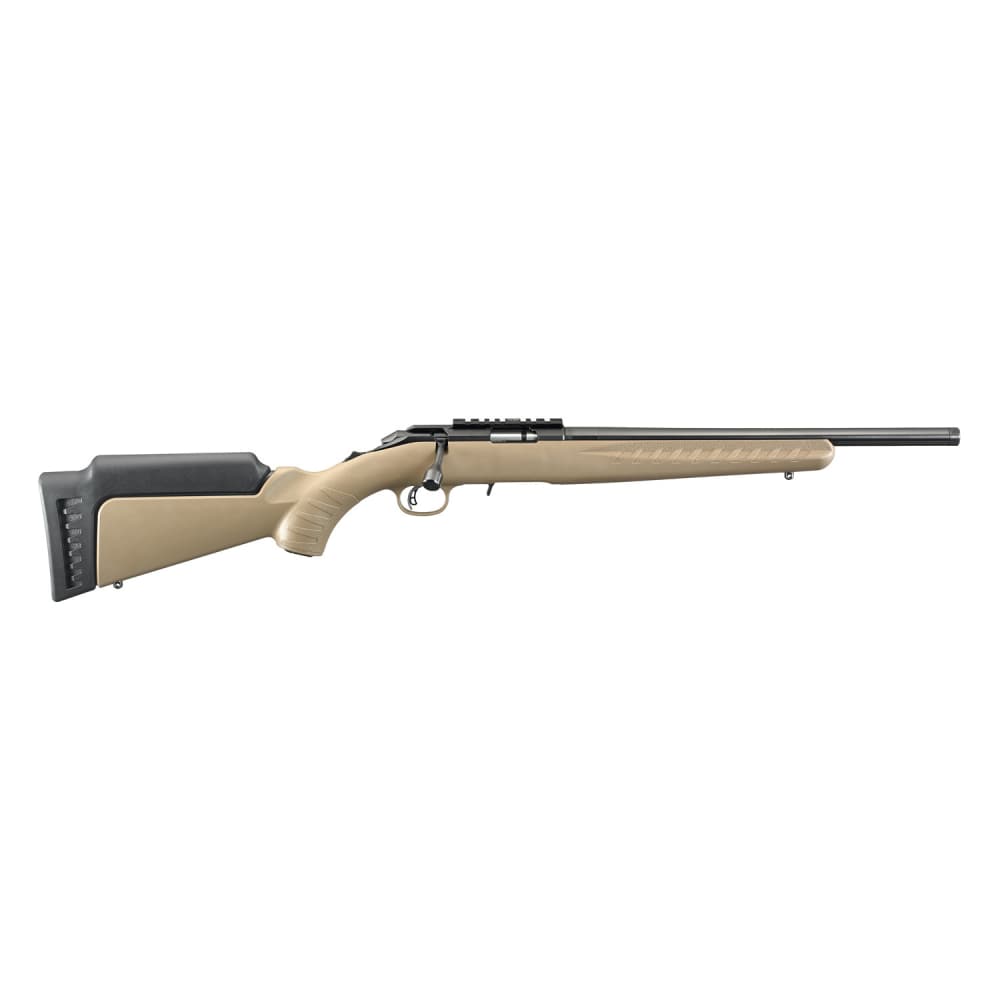 Ruger American Rimfire Bolt-Action Rifle, 22LR 16" 10rd Blued/FDE NIB 08358-img-2