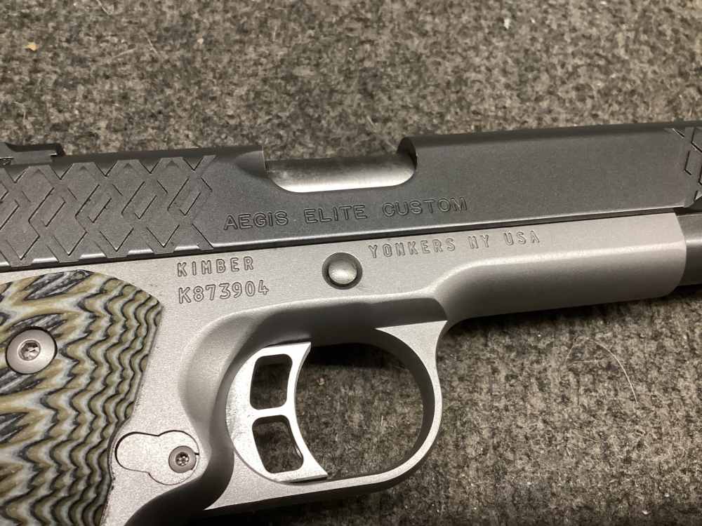Kimber Aegis Elite custom 45acp 5" barrel  Two tone Box 2-8RND Mags-img-21