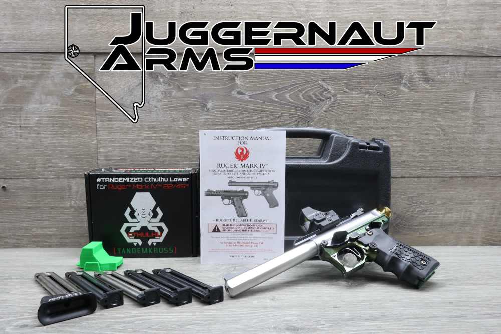 Ruger Mark IV Competition .22 LR - 6.875" Stainless, Vortex Defender XL-img-0