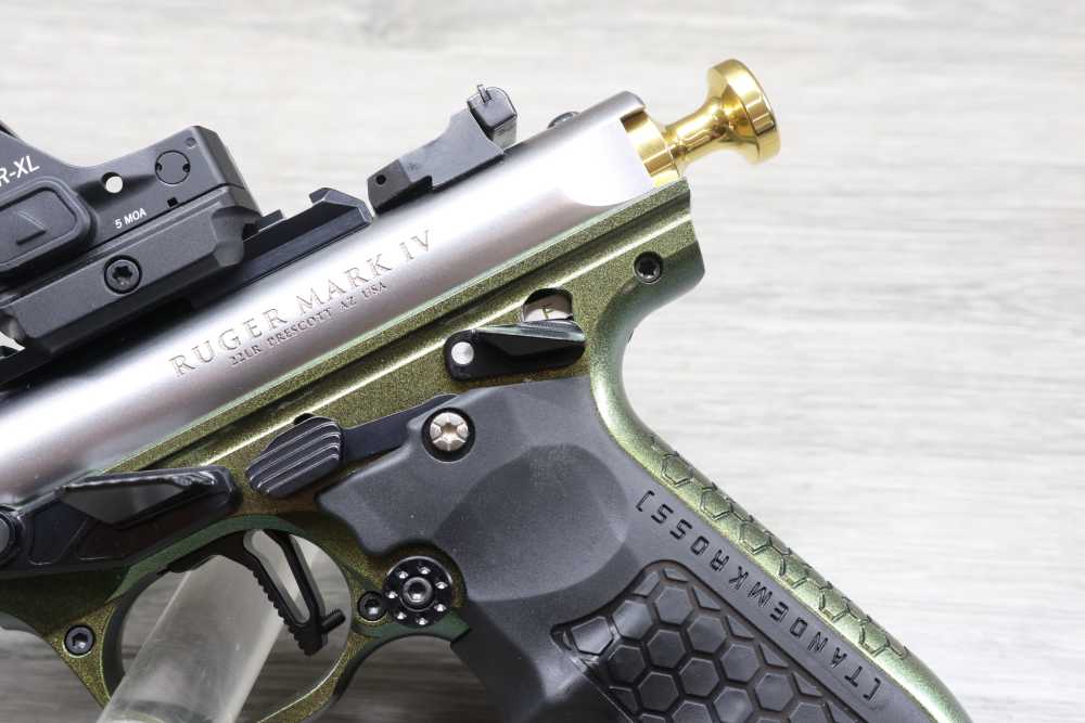 Ruger Mark IV Competition .22 LR - 6.875" Stainless, Vortex Defender XL-img-4