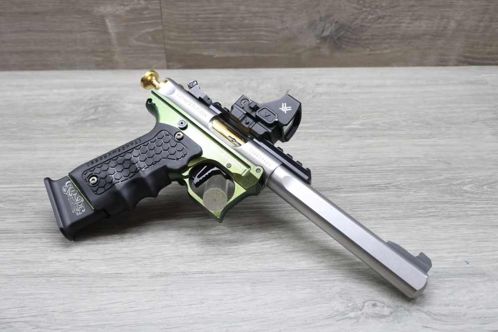 Ruger Mark IV Competition .22 LR - 6.875" Stainless, Vortex Defender XL-img-27
