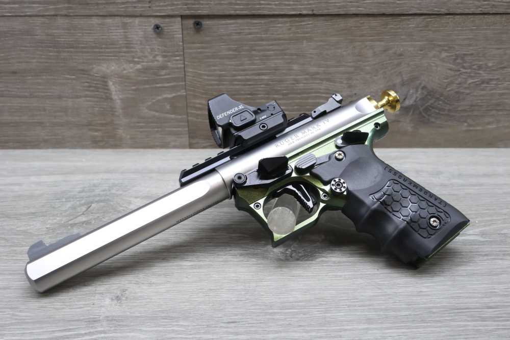 Ruger Mark IV Competition .22 LR - 6.875" Stainless, Vortex Defender XL-img-1