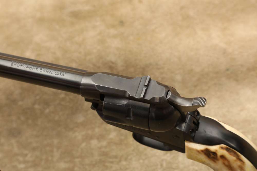 Ruger 3-Screw Old Model Single-Six .22 WMR 6.5" Revolver, Stag Grips, 1960-img-11