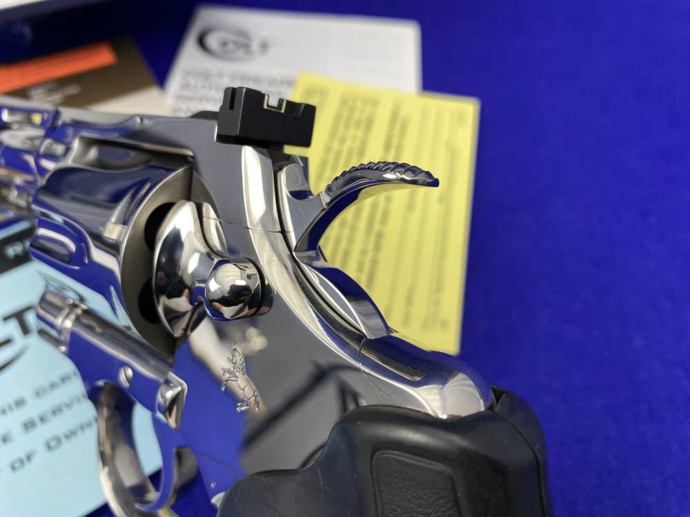 1993 Colt Python .357 Magnum 4" SS *STUNNING FACTORY-BRIGHT STAINLESS*-img-21