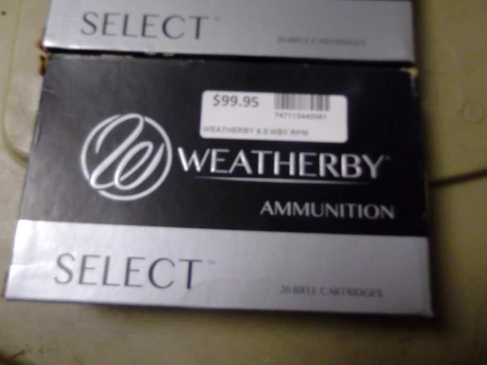 5 boxes of 6.5 WBY RPM Weatherby ammunition 140 grain 20 cartridges-img-1