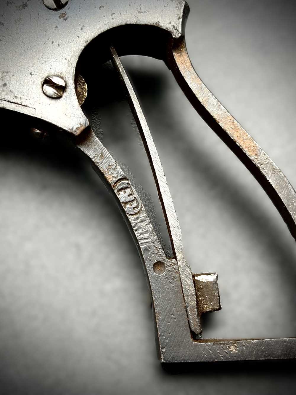 Antique Belgian Bulldog 5 Shot Revolver.  .32 Caliber – DAO Hammer -img-11