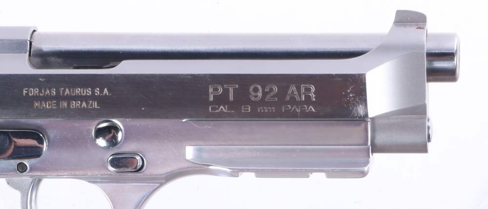 Taurus PT 92 AR 9mm Luger Semi-Auto Pistol 5" 10rd Stainless/Satin-img-10