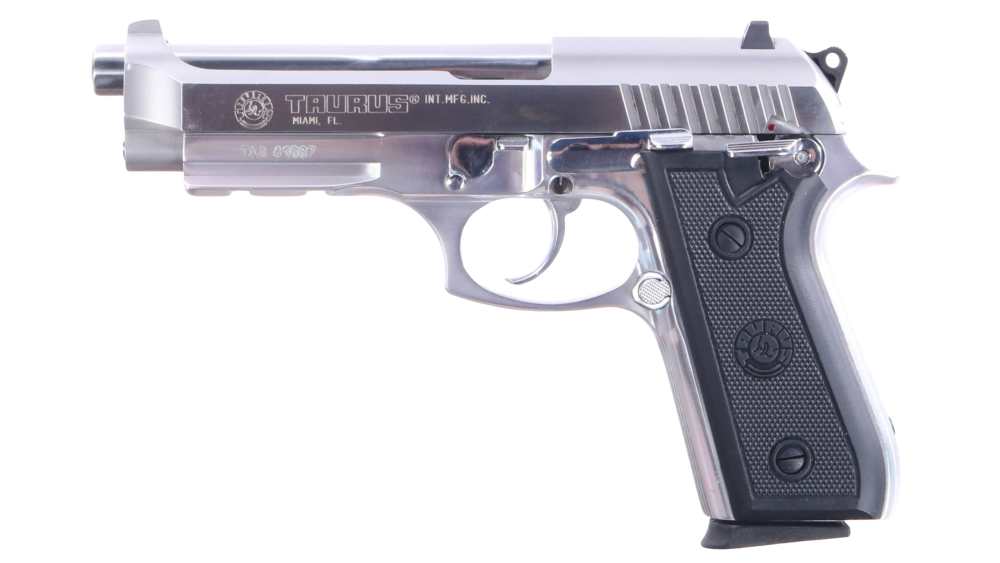 Taurus PT 92 AR 9mm Luger Semi-Auto Pistol 5" 10rd Stainless/Satin-img-1