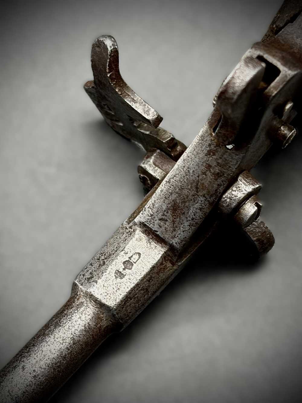 Antique German Flobert Single Action, Single Shot Pistol.  Imperial German -img-13
