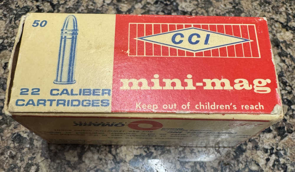 Vintage CCI Mini Mag 22 LR 22HR 50 Rd Ammo MFG Late 1960s to 1970s-img-2
