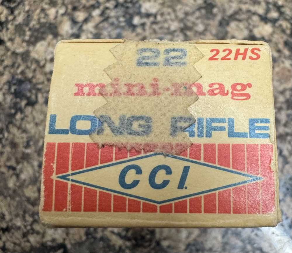 Vintage CCI Mini Mag 22 LR 22HR 50 Rd Ammo MFG Late 1960s to 1970s-img-5