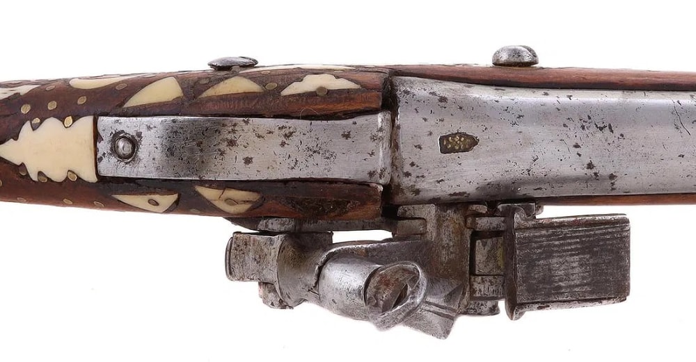 Transcaucasian Caucasian Georgian miquelet flintlock blunderbuss pistol -img-3