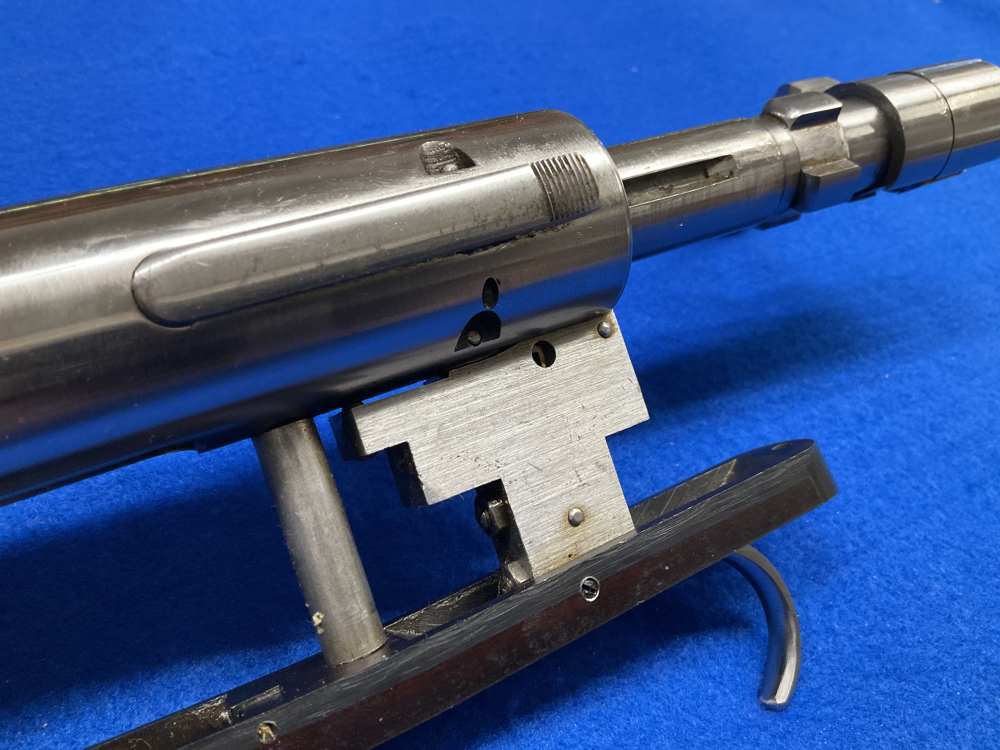 New vintage SCHULTZ & LARSEN M54J rifle barrel action 244 Remington Jaeger -img-11