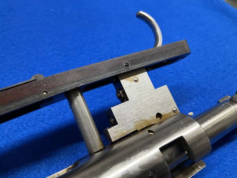 New vintage SCHULTZ & LARSEN M54J rifle barrel action 244 Remington Jaeger -img-14