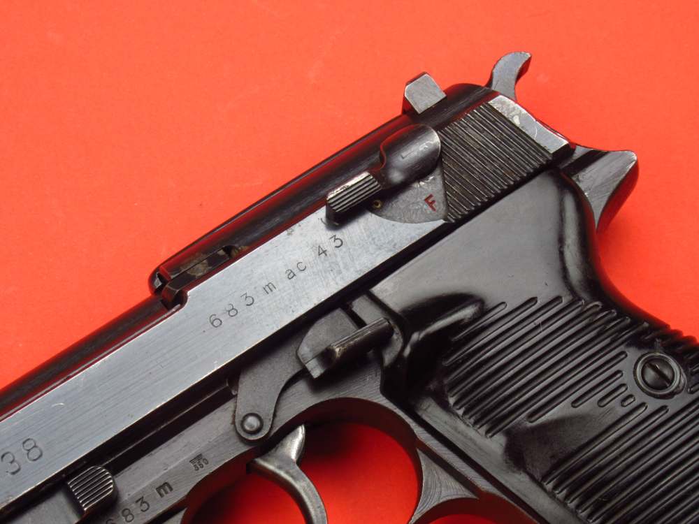 Scarce 1943 Walther P38 Straight Line AC43 WWII 9mm Luger - Mauser-img-7