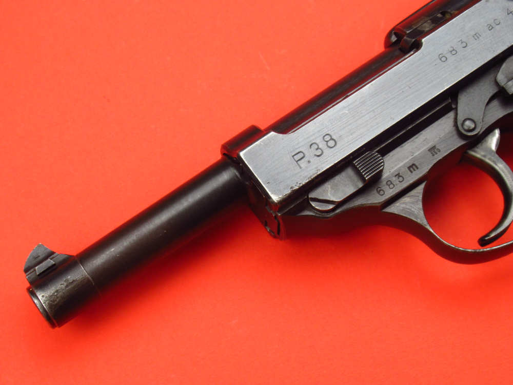Scarce 1943 Walther P38 Straight Line AC43 WWII 9mm Luger - Mauser-img-6