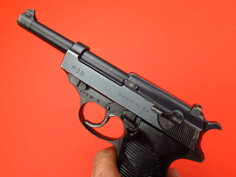 Scarce 1943 Walther P38 Straight Line AC43 WWII 9mm Luger - Mauser-img-9