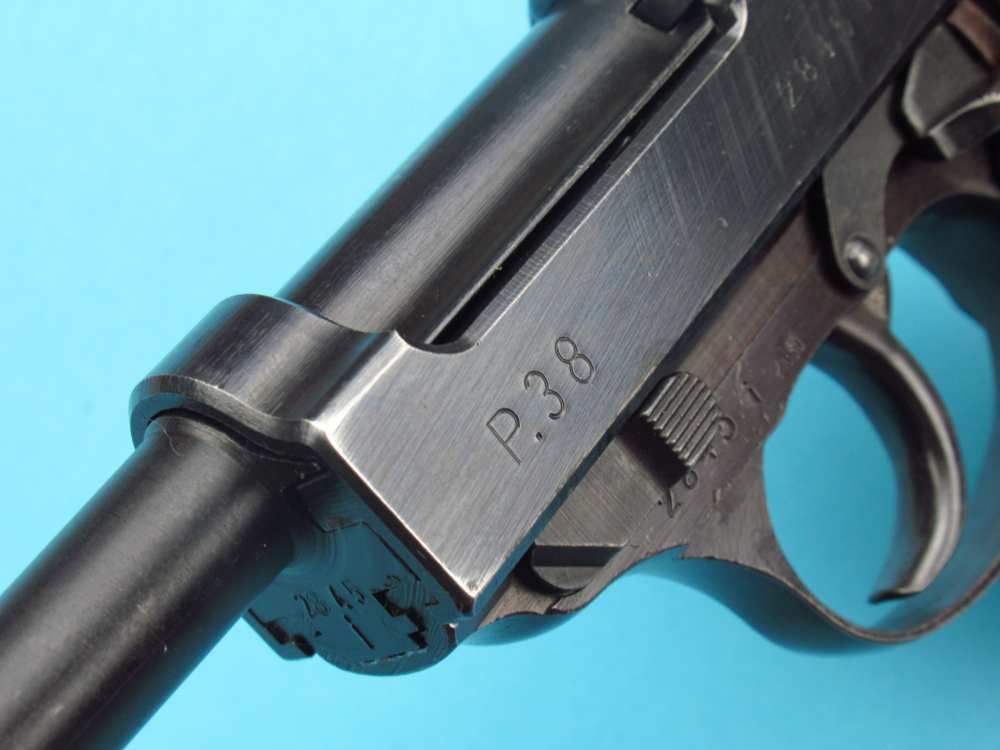 Very nice 1944 German WWII Walther P38 pistol 9mm Luger AC44 Mauser-img-25