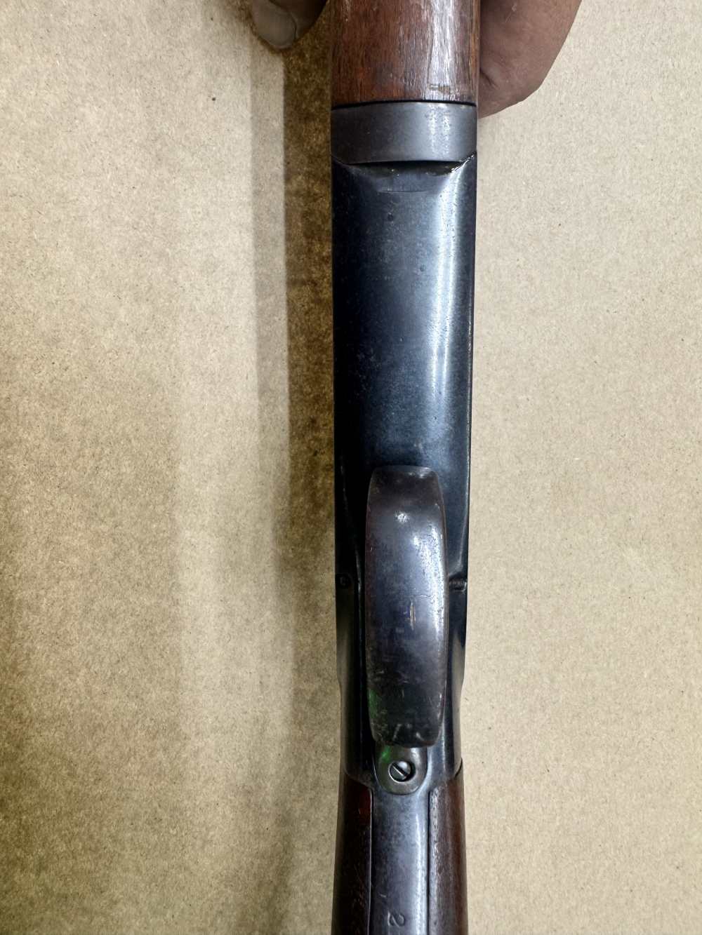 Hopkins & Allen Model G 12ga single shot break over shotgun -img-17