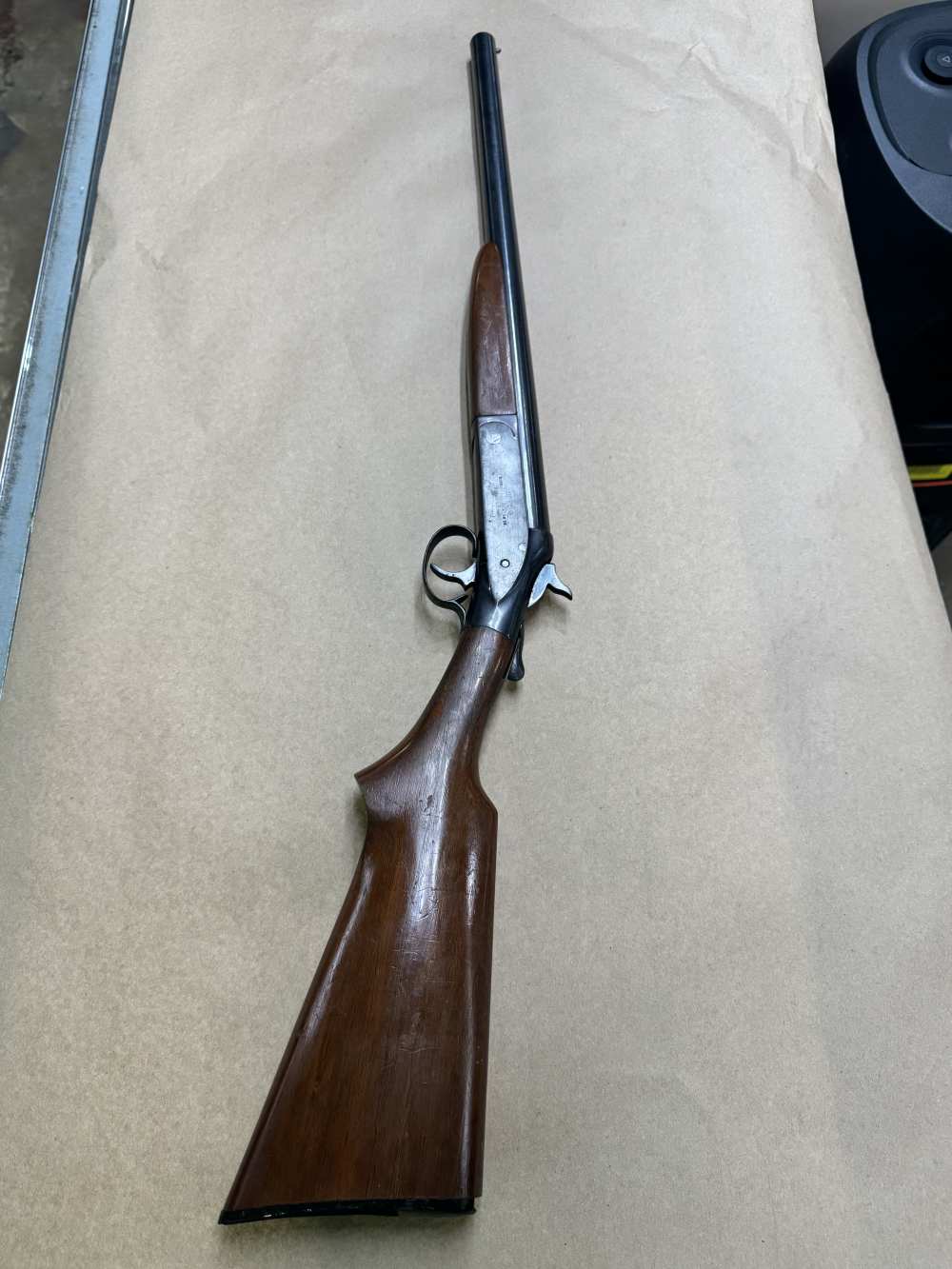 Hopkins & Allen Model G 12ga single shot break over shotgun -img-0