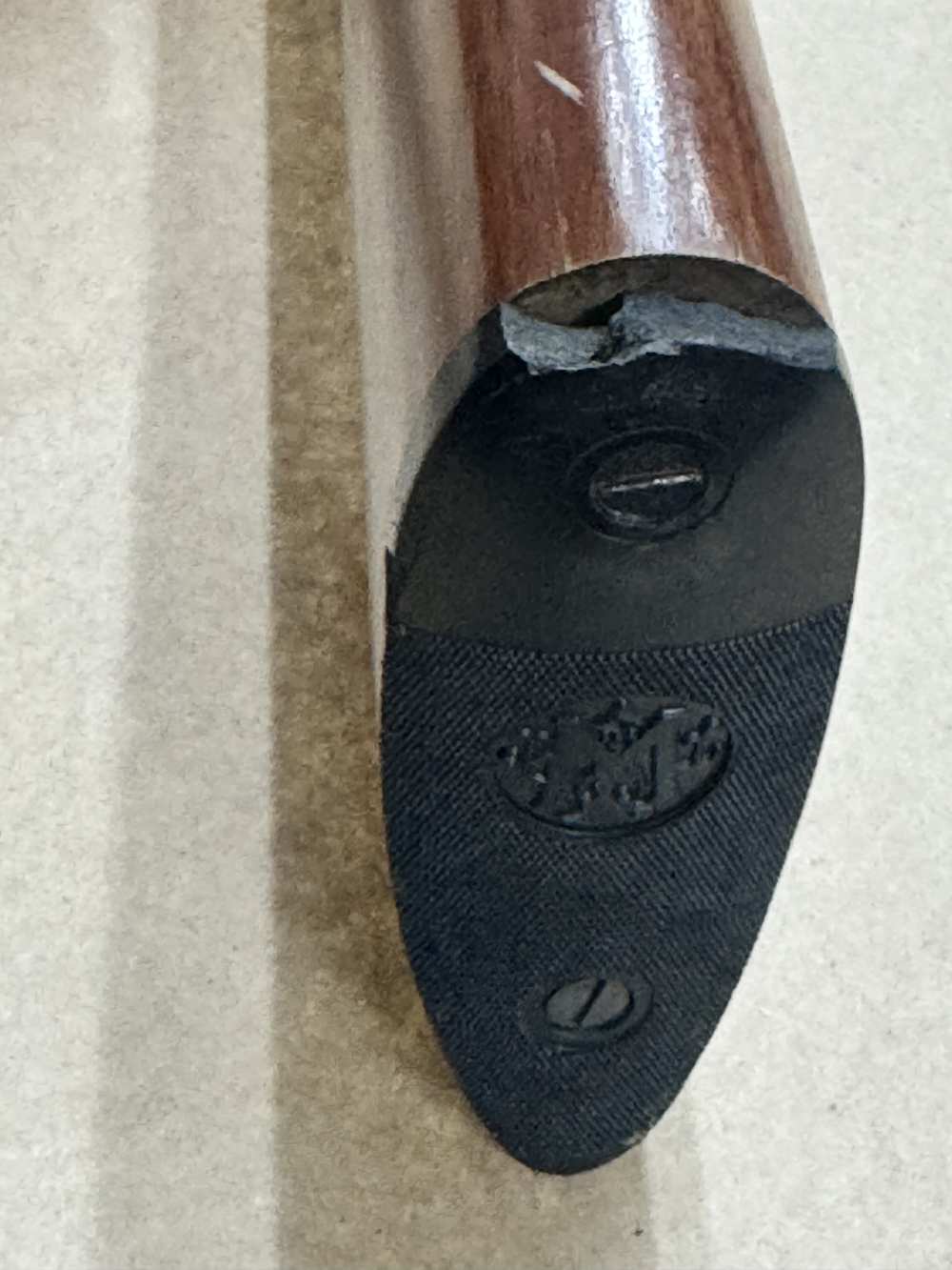 Hopkins & Allen Model G 12ga single shot break over shotgun -img-8