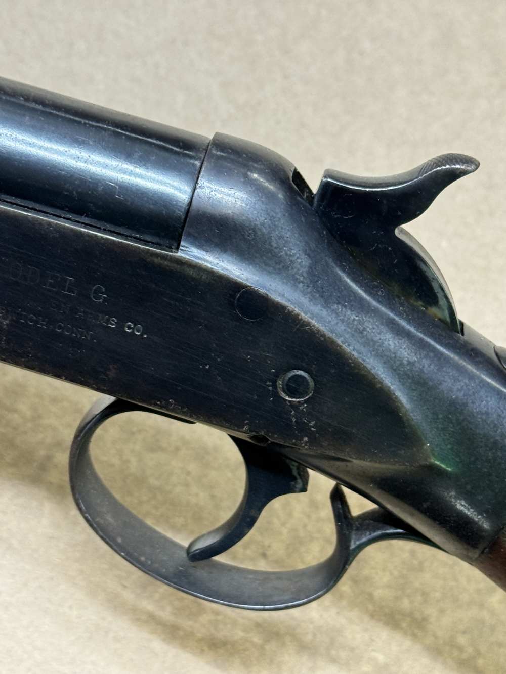 Hopkins & Allen Model G 12ga single shot break over shotgun -img-12