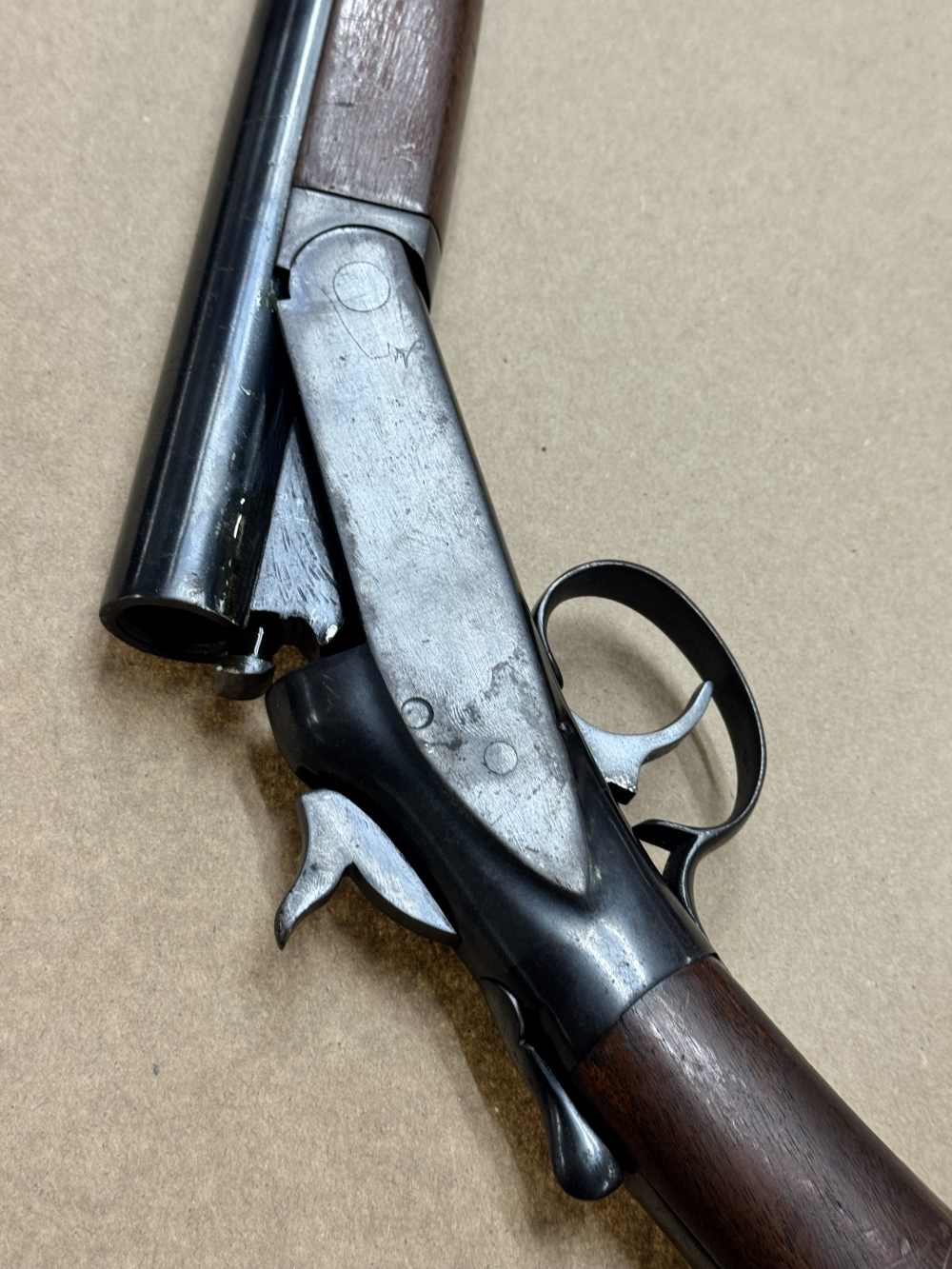 Hopkins & Allen Model G 12ga single shot break over shotgun -img-16