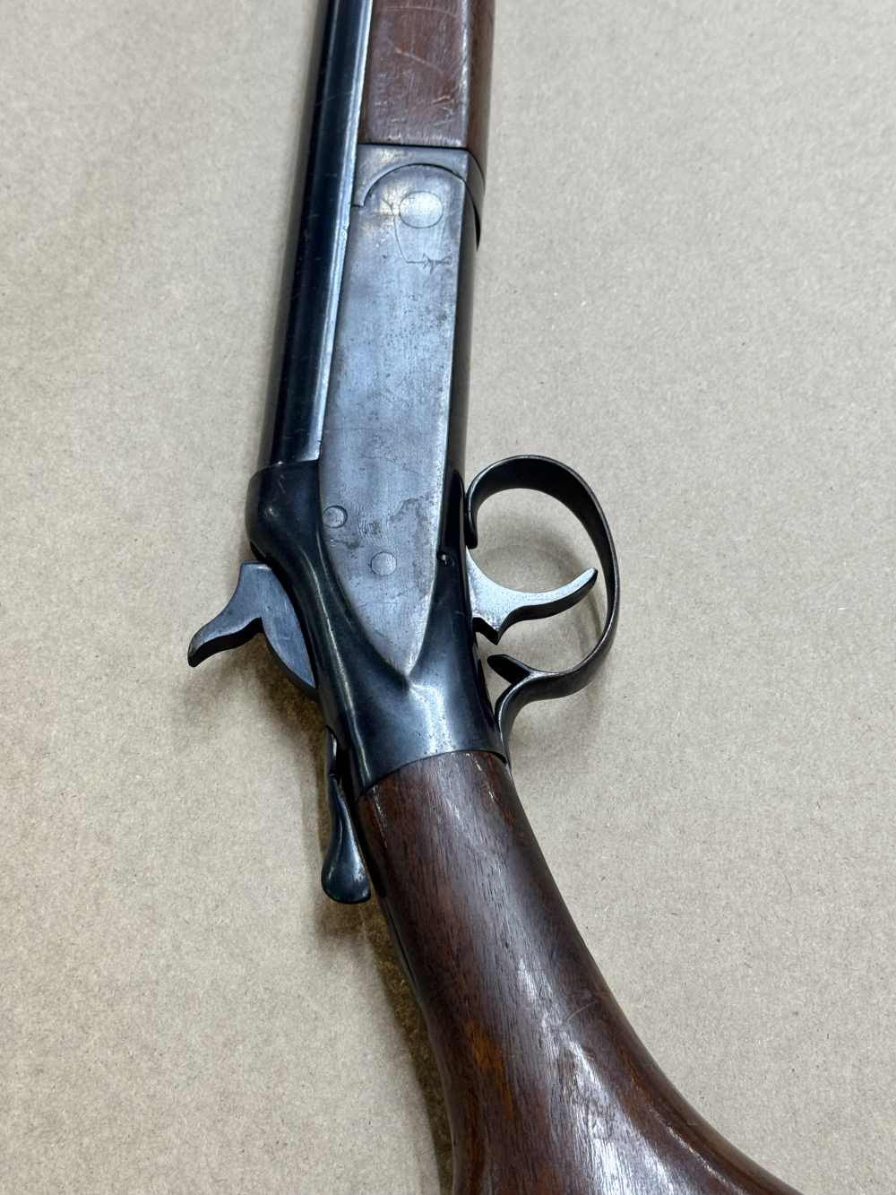 Hopkins & Allen Model G 12ga single shot break over shotgun -img-5