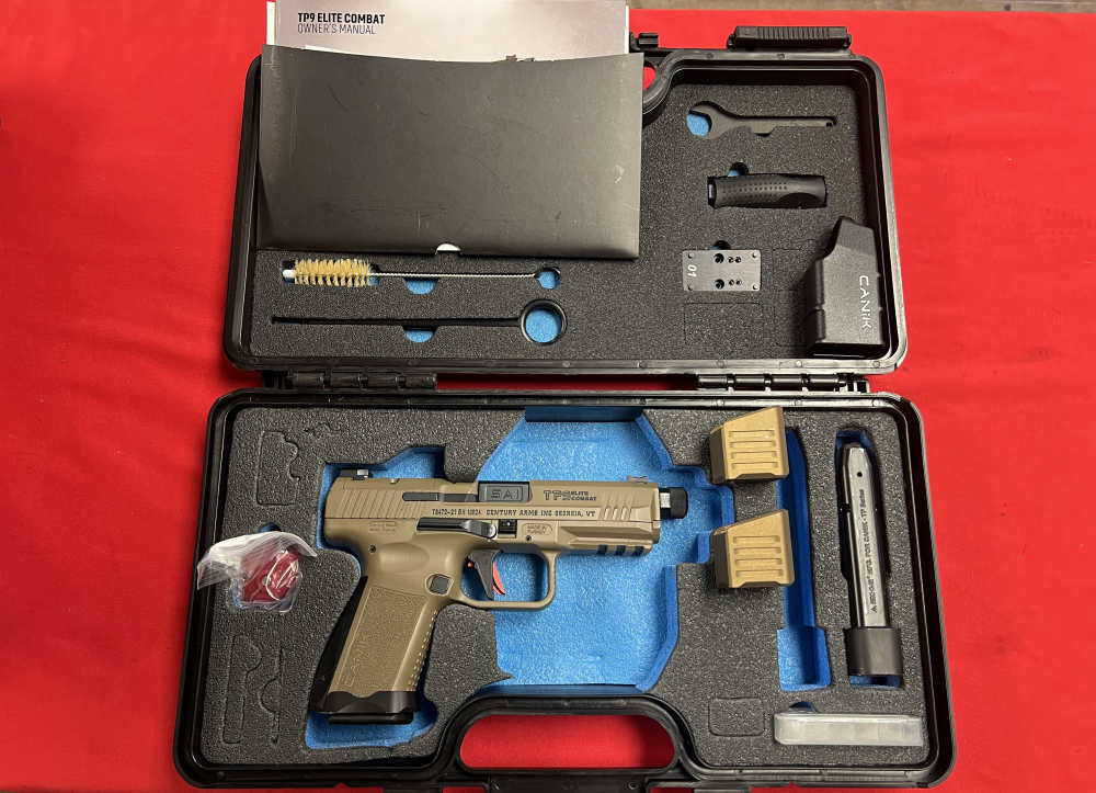 CANIK TP9 Elite Combat Salient 9mm FDE case 2 mags FO sights threaded OR-img-1