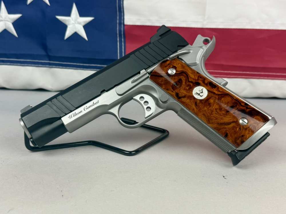 Wilson Combat CQB Elite Commander Two-tone Stainless 1911 9mm - NEW-img-0