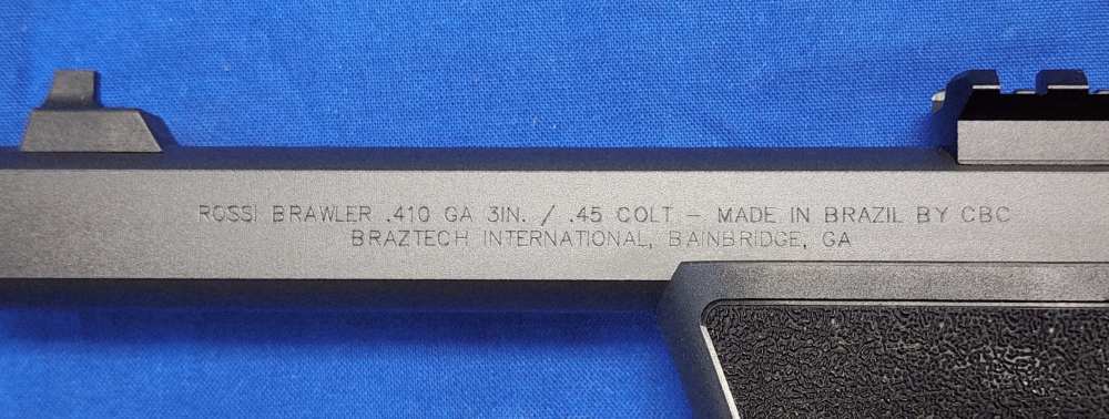NEW IN BOX ROSSI BRAWLER .410/.45 COLT SINGLE SHOT PISTOL W/ RAIL-img-6