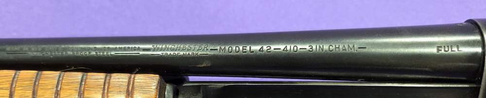 Winchester 42 Pump 410 Gauge 1953 Production 28" Full-img-30