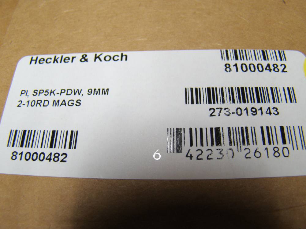 Pair of H&K SP5K-PDW 9mm 10rd Pistols HK SP5 K 81000482 consecutive #'s NEW-img-4