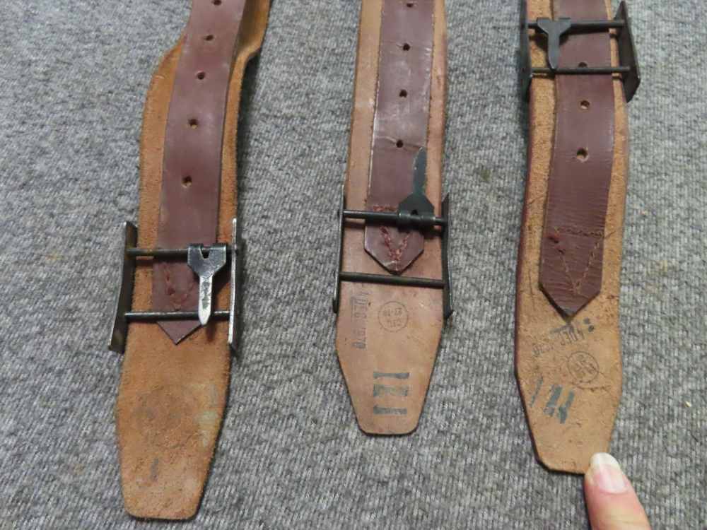 3-ROMANIAN AND 3 SPANISH ARMY ENLISTED BELTS & BUCKLES-COLD WAR ERA-NICE-img-7
