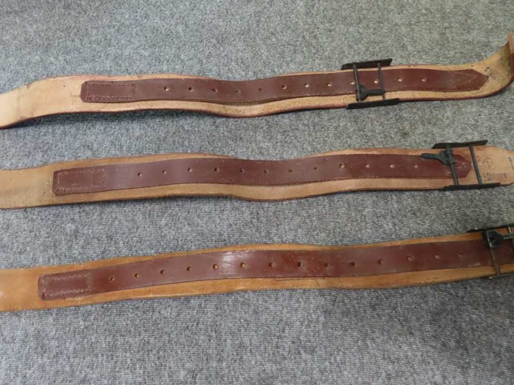3-ROMANIAN AND 3 SPANISH ARMY ENLISTED BELTS & BUCKLES-COLD WAR ERA-NICE-img-6