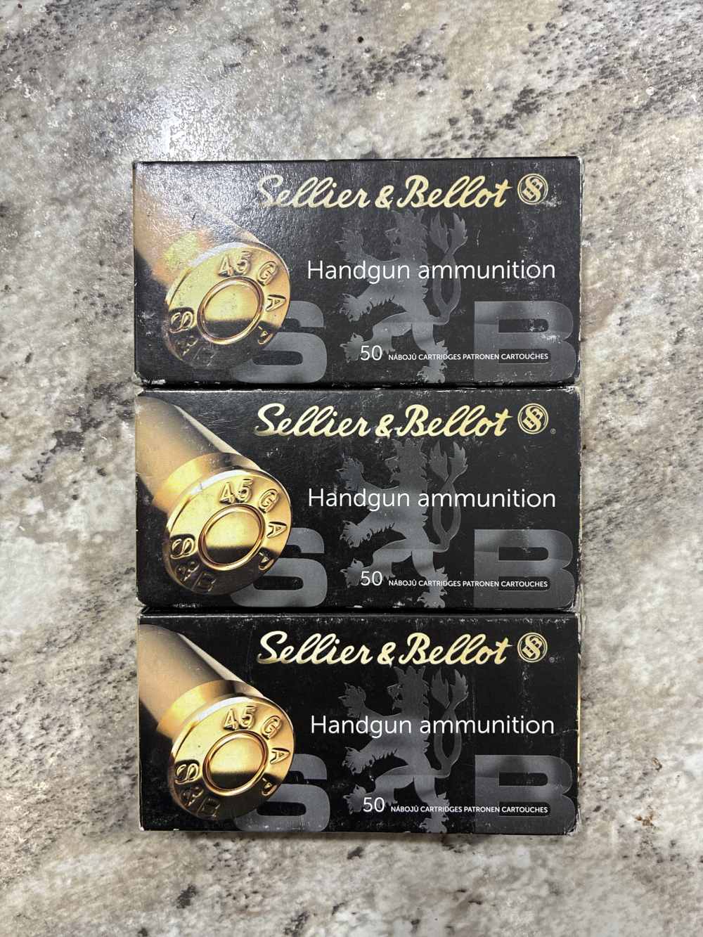 Sellier & Bellot 45 GAP 230 Grain FMJ 50 Rounds-img-0