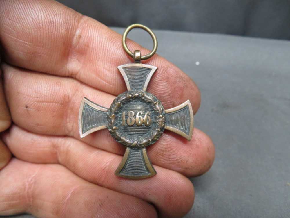 LOT OF 3 PRE WWI IMPERIAL GERMAN MEDALS-AUSTRO PRUSSIAN WAR-img-4