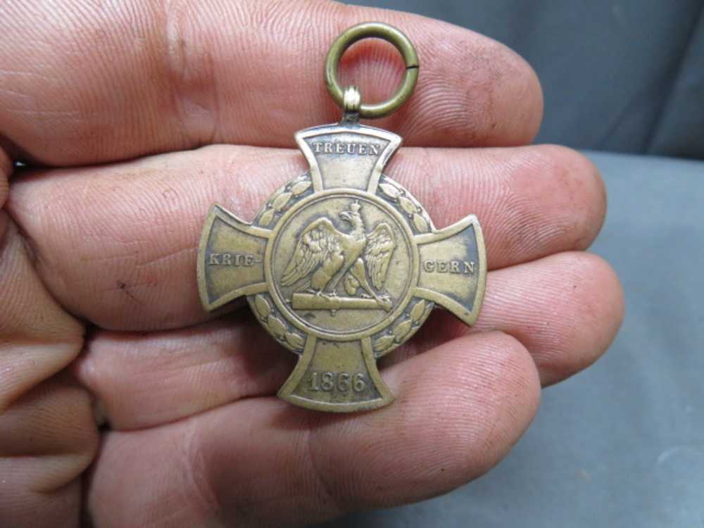 LOT OF 3 PRE WWI IMPERIAL GERMAN MEDALS-AUSTRO PRUSSIAN WAR-img-1