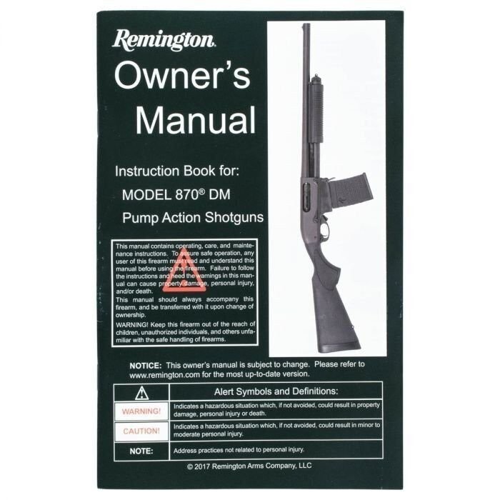 Remington 870 Detachable Magazine Shotgun Owners Manual-img-1