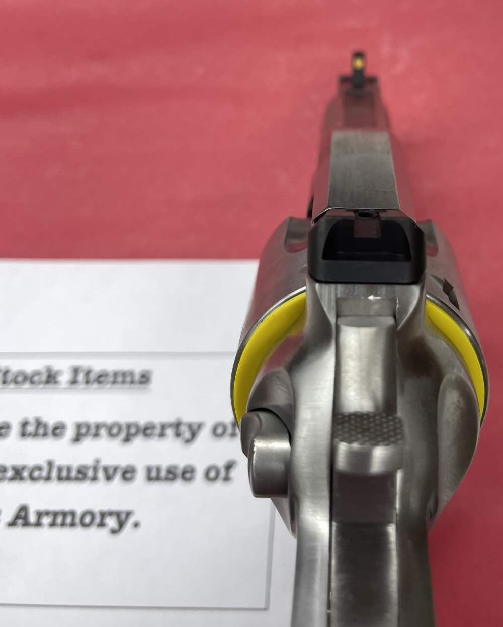 Ruger GP100 10mm SS revolver 3" barrel F/O Novak Sights Wiley Clapp #1780-img-5