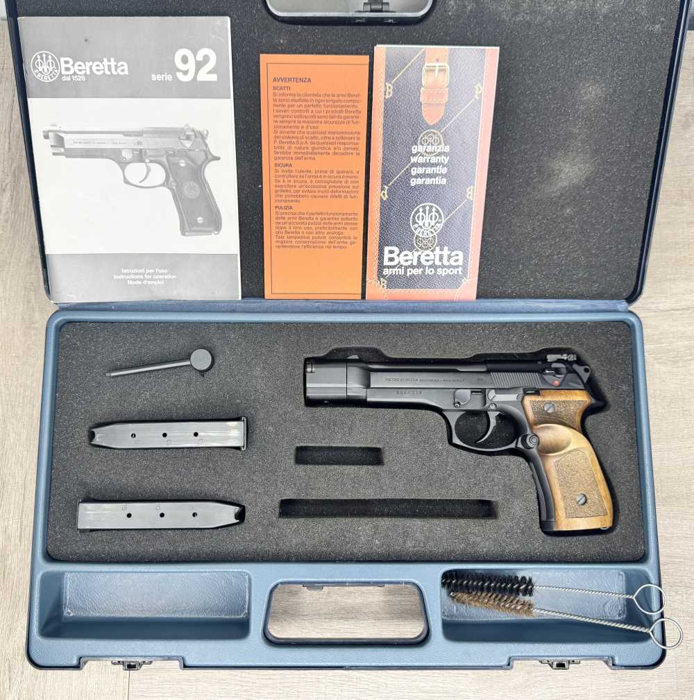 Rare 1989 Beretta 98F Target 9x21mm Italian Model Complete Factory Kit -img-0