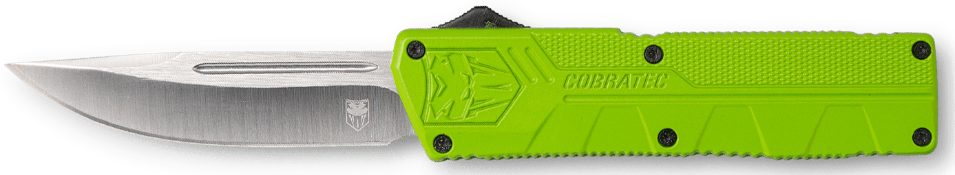 Cobra TEC Knives ZBGCTLWDNS Lightweight 3.25in OTF Drop Point Plain D2 Stee-img-0