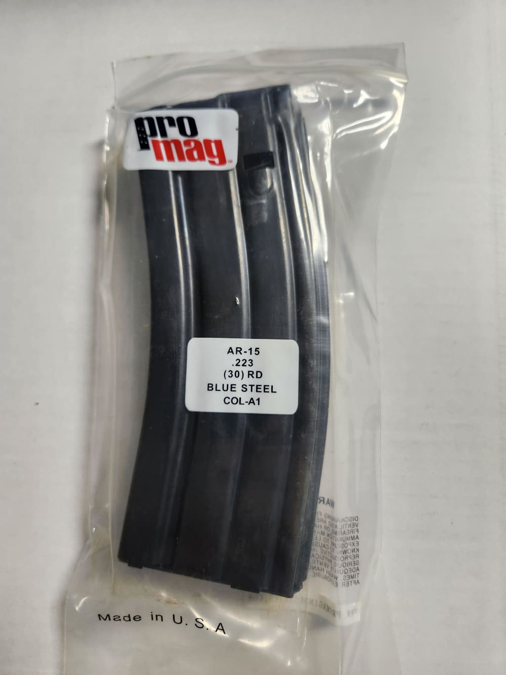 Promag COL-A1 Colt AR-15 .223/5.56mm 30 Rd Magazine Black-img-0