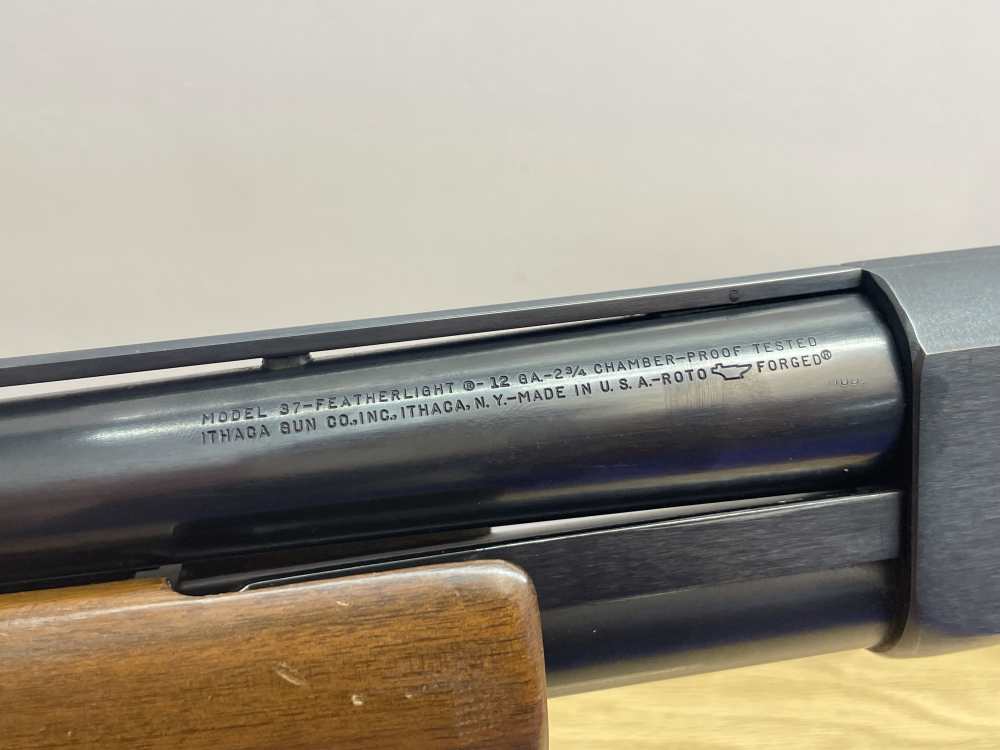 1971 Ithaca Model 37 Featherlight 12 GA 28" Blued *VINTAGE PUMP-ACTION*-img-22