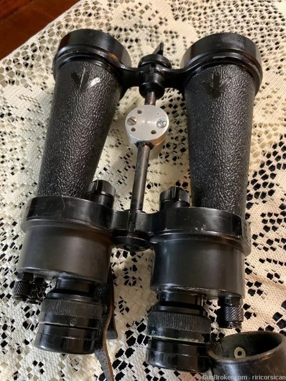 WWII BRITISH ROYAL NAVY 1941 BARR & STROUD 7X50 BINOCULARS NEAR MINT-img-0
